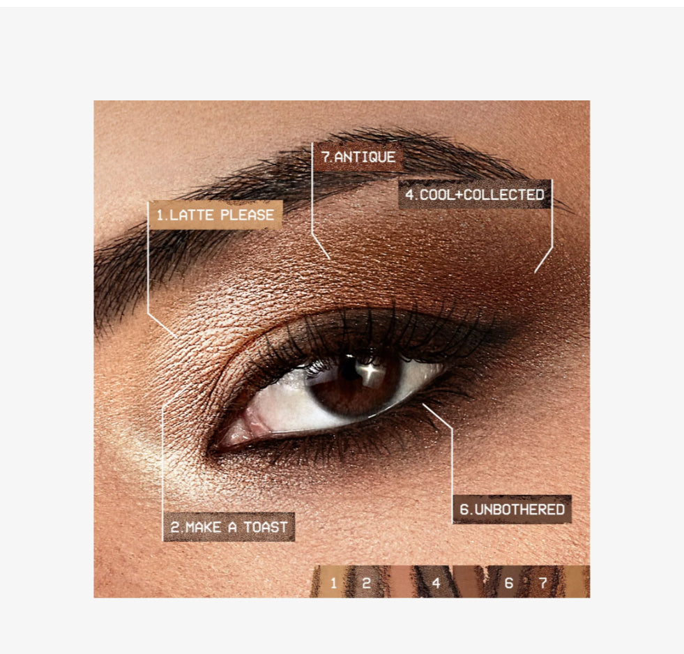Smashbox Always On Mood Board Eyeshadow Palette – Cozy Vibes | Neutral Warm Tone Soft Glam Makeup (0.24 oz)