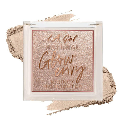 L.A. Girl Natural Glow Envy highlighter with a beige color swatch on a white background