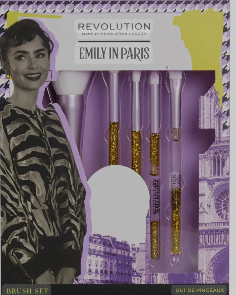 Makeup Revolution Emily In Paris Tres Chic Brush Set - 5pc