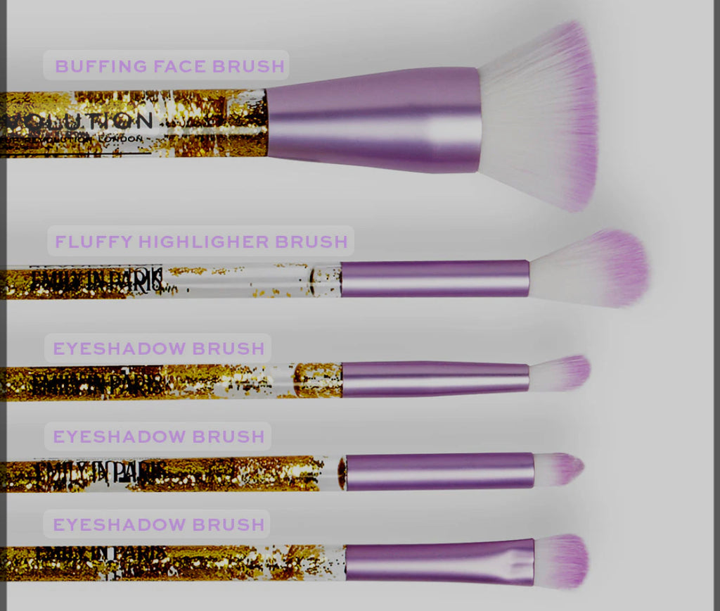 Makeup Revolution Emily In Paris Tres Chic Brush Set - 5pc