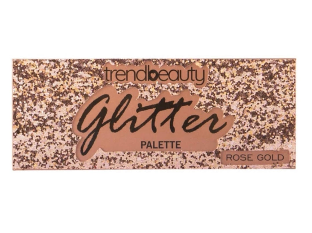 Trend Beauty - Rose Gold Glitter 10 Color Eyeshadow Palette (Wholesale - 3 Pieces)