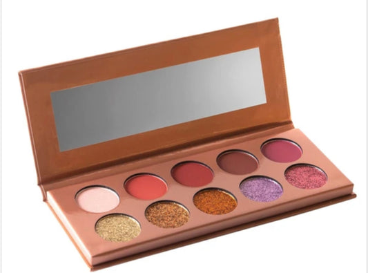 Trend Beauty - Rose Gold Glitter 10 Color Eyeshadow Palette